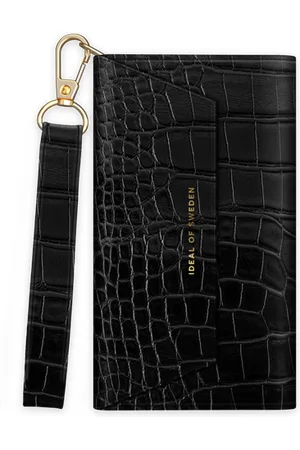 IDEAL OF SWEDEN Cassette Clutch Black Croco