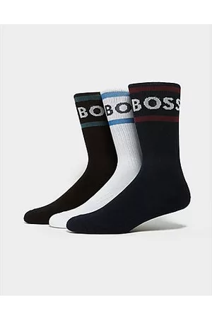HUGO BOSS Miehet Sukat - 3-Pack Rib Stripe Socks