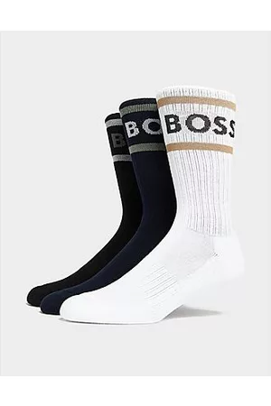 HUGO BOSS Miehet Sukat - 3-Pack Rib Stripe Socks
