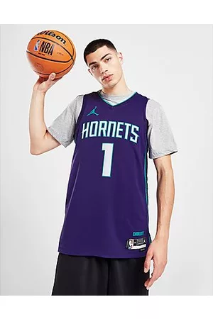 Jordan Miehet Paidat - NBA Charlotte Hornets Ball #1 Swingman Jersey - Mens