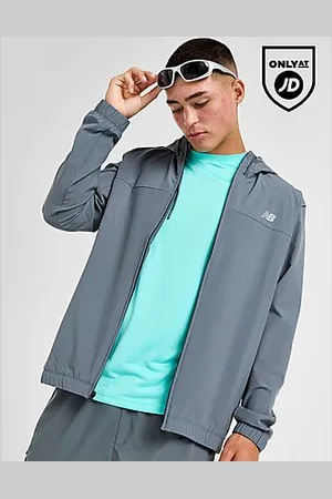 New Balance Full Zip Woven Hooded Track Top - Mens