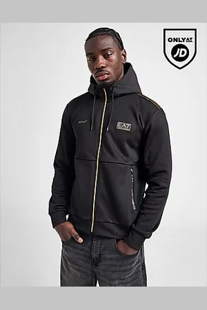 EA7 Natural Ventus Full Zip Hoodie - Mens