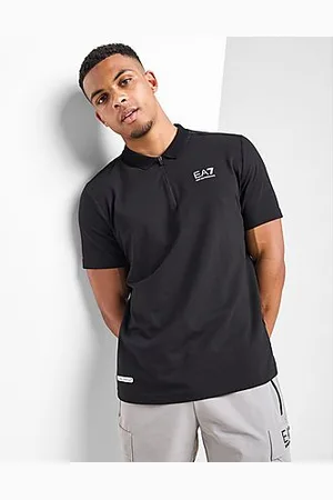 EA7 Ventus Zipped Polo Shirt - Mens