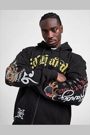 ED HARDY Skull Bike Hoodie - Mens