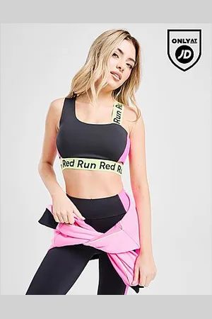 Red Run Activewear Twin Flame Asymmetric Sports Bra