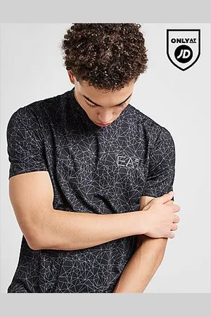 EA7 Tech All Over Print T-Shirt - Mens