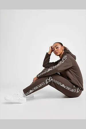 EA7 Logo Panel Overhead Tracksuit - Mens