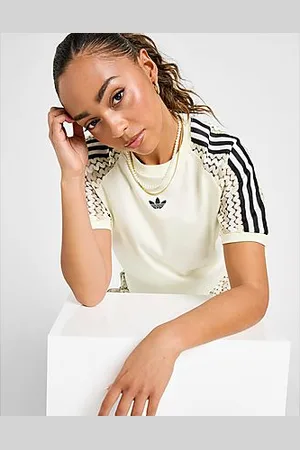 adidas 3-Stripes Crochet Cali T-Shirt