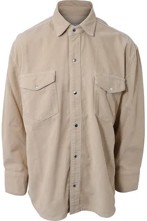 Hound Kauluspaita - Vakosametti - Corduroy - Hiekka - - 8 v (128) - Kauluspaita
