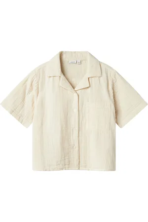 NAME IT Kauluspaita - Noos - NkfJasmin - Summer Hiekka - - 7-8 v (122-128) - Kauluspaita - lyhythihainen