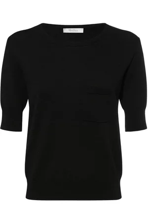 Max Mara Naiset T-paidat - Full Short-sleeve Knit Crewneck Top
