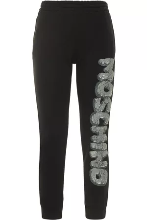 MOSCHINO Naiset Collegehousut - Logo Printed Jersey Sweatpants