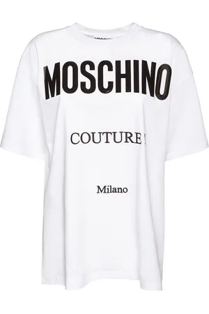 Moschino Logo Cotton Jersey Oversized T-shirt