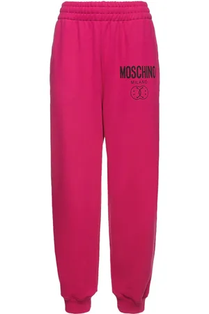 Moschino Logo Printed Cotton Jersey Sweatpants