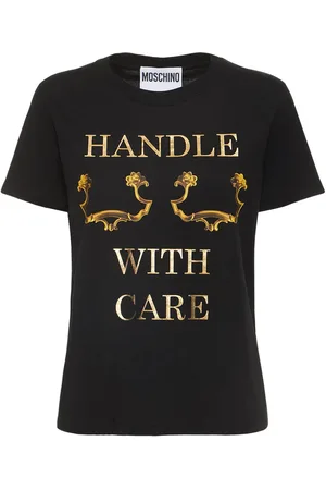 Moschino Naiset T-paidat - Handle With Care Cotton Jersey T-shirt
