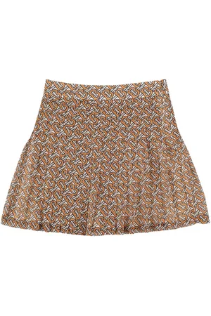 Burberry Monogram Pleated Mini Skirt