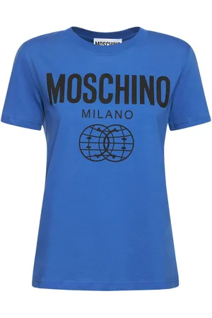 Moschino Smiley Logo Print Cotton Jersey T-shirt