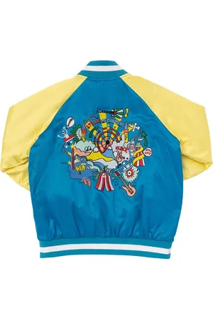Stella McCartney Embroidered Recycled Satin Bomber Jacket