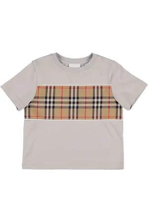 Burberry Cotton Jersey T-shirt W/ Check Inserts