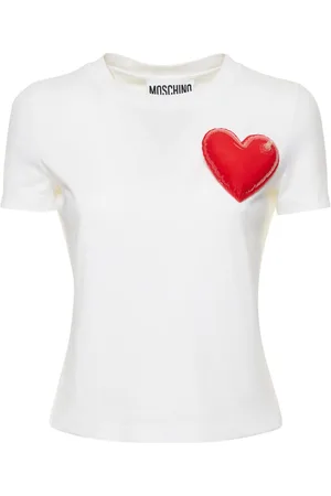 Moschino Cotton Jersey Heart T-shirt