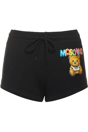 Moschino Jersey Bear Print Shorts