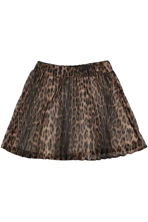 Roberto Cavalli Tytöt Printtihameet - Leopard Print Tech Mini Skirt