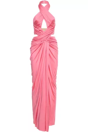 Moschino Naiset Maksimekot - Organza Cross Draped Long Dress