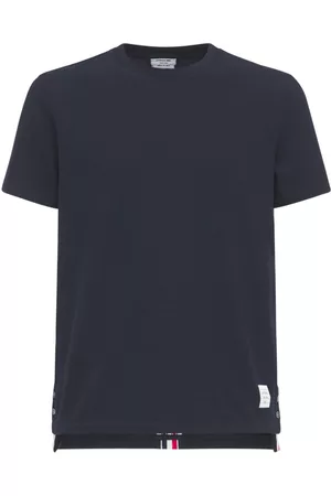 Thom Browne Miehet T-paidat - Intarsia Band Cotton Jersey T-shirt