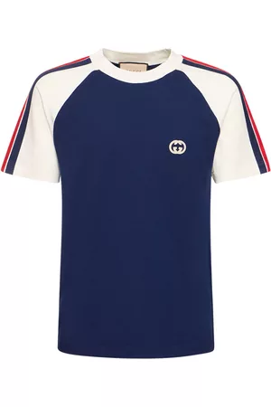 Gucci Miehet T-paidat - Logo Patch Cotton T-shirt