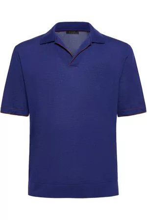Loro Piana Miehet Pikee - Avon Buttonless Cash Silk Polo