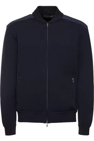 Loro Piana Miehet Bomber - Horizon Wool Blend Bomber Jacket
