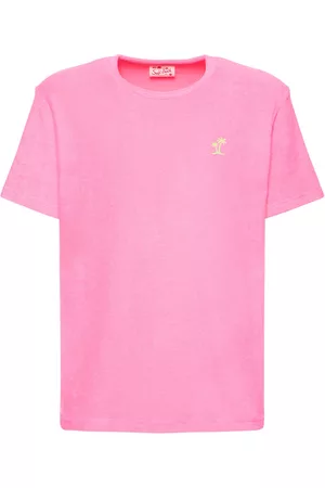 MC2 SAINT BARTH Miehet T-paidat - Palm Embroidery Cotton Terry T-shirt