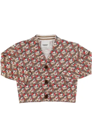 Burberry Monogram Cotton Knit Cardigan