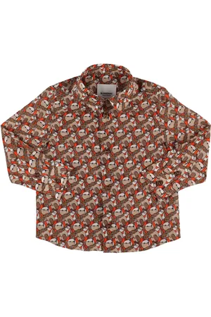 Burberry Monogram Print Cotton & Silk Shirt