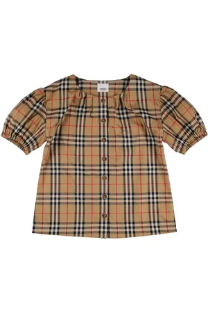 Burberry Check Print Cotton Poplin Shirt