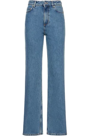 Burberry Bergen High Rise Cotton Denim Jeans