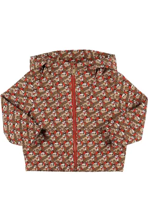 Burberry Monogram Cotton Hooded Jacket