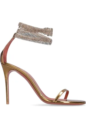 Amina Muaddi Lvr Exclusive Giorgia Mirror Sandals