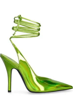 The Attico 105mm Venus Laminated Faux Leather Pumps