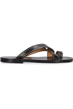 Isabel Marant 10mm Jinsay Leather Flat Sandals