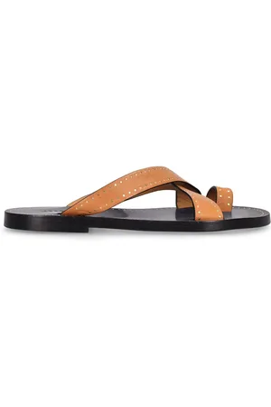 Isabel Marant 10mm Jinsay Leather Flat Sandals