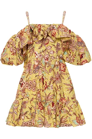ULLA JOHNSON Lila Printed Cotton Mini Dress