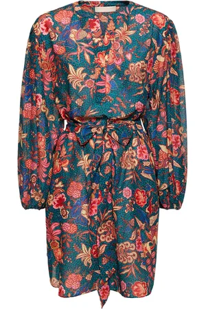 ULLA JOHNSON Otto Printed Cotton Blend Mini Dress