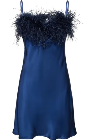 Sleeper Boheme Mini Satin Slip Dress