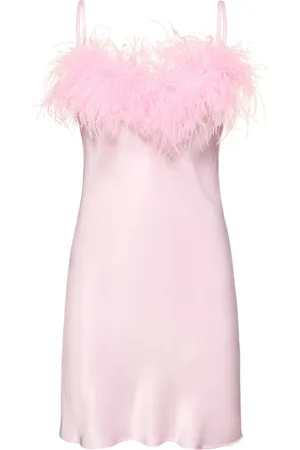 Sleeper Boheme Mini Satin Slip Dress