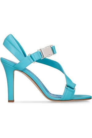Manolo Blahnik 90mm Puxanhi Leather Sandals
