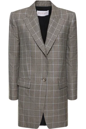 Michael Kors Darcy Tailored Wool Crepe Blazer