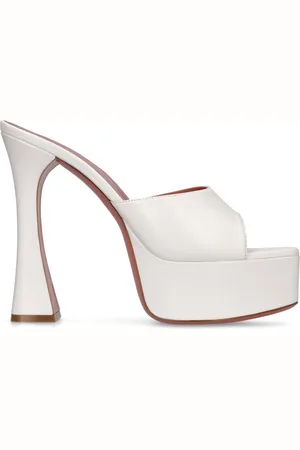 Amina Muaddi 140mm Dalida Leather Sandals