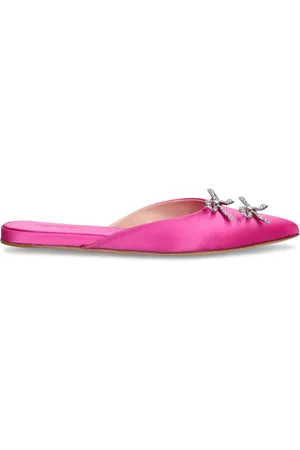 Giambattista Valli 5mm Satin Flat Mules
