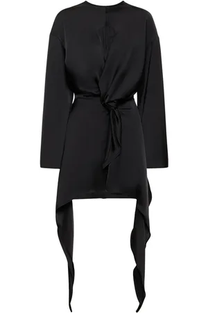 The Attico Louie Satin Cutout Mini Dress